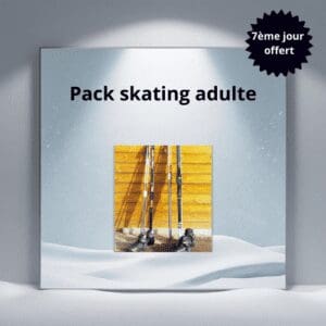 Pack Skating Adulte disponible à la location à Guillestre : skis de fond, chaussures et bâtons adaptés pour la pratique du skating en Hautes-Alpes.